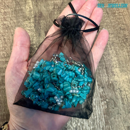 Puch bag for jewellery, a gift from Zen Jewellery