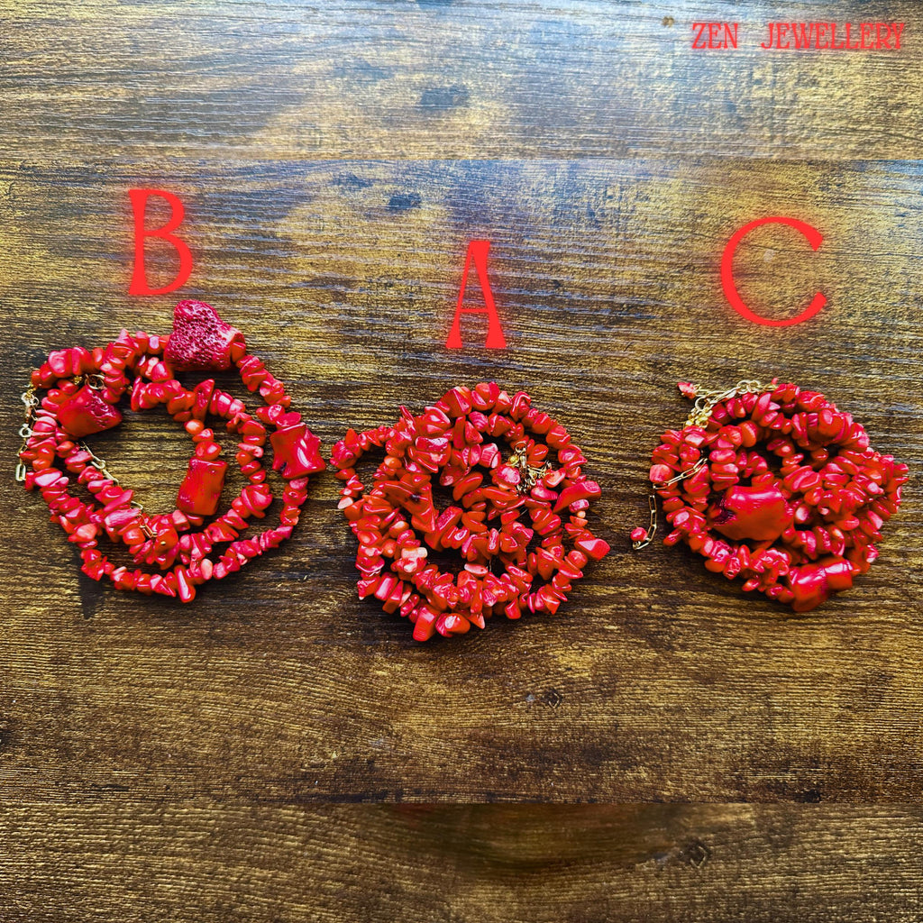 Vibrant handmade coral jewelry for casual and formal outfits