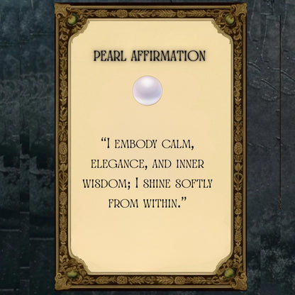 pearl affirmation for positivity and good luck