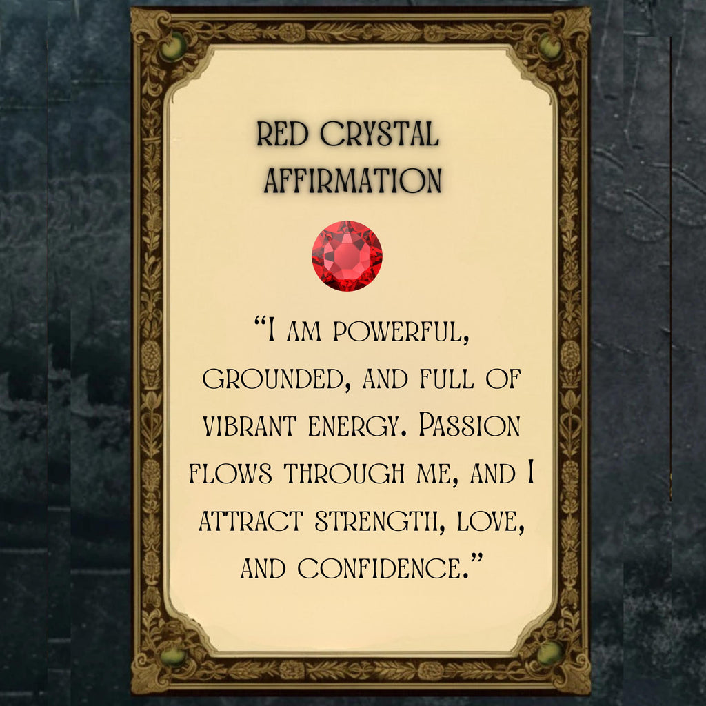 red crystal affirmation